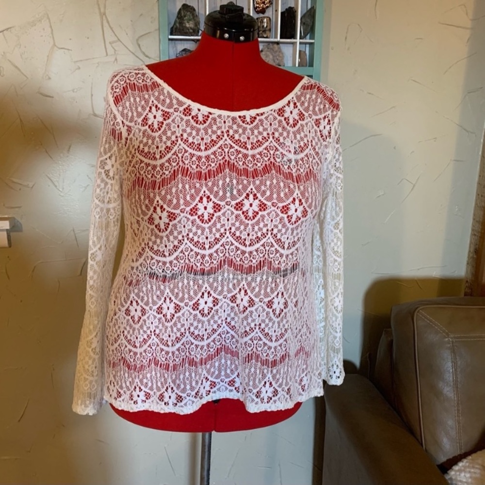 Strappy Back Lace Top